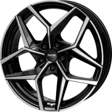 ALU Platišče PLATIN P 128 7,5x18 Črno polirano PLATIŠČA